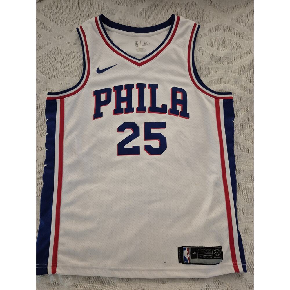 💥 Nike Philadelphia 76ers Ben Simmons City Home Swingman Jersey Men Size 48 D3